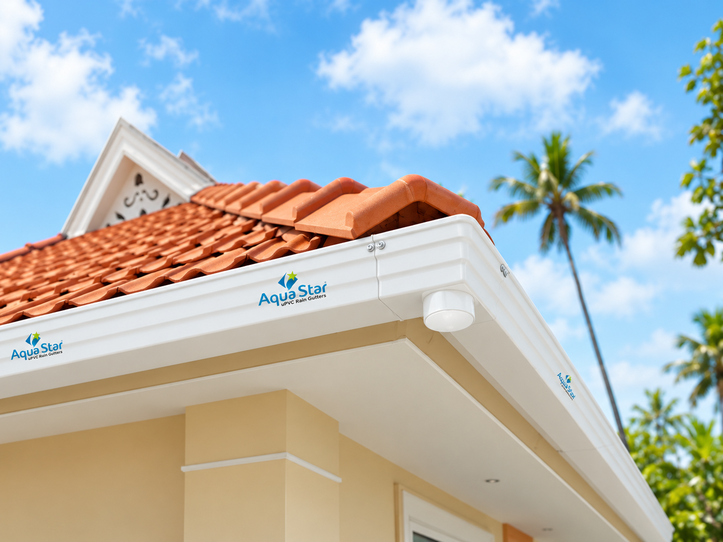 UPVC rain gutter system